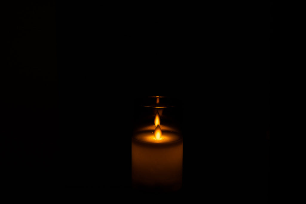 Ledlamp Schijnend Glas Grijs Klein