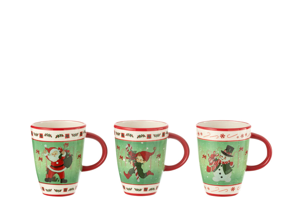 Mokken Kerst Dolomiet Mix Assortiment Van 3
