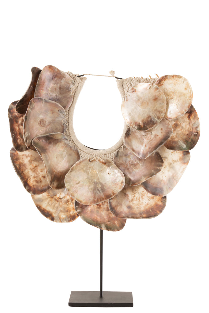 Ketting+Standaard Lisa Deco Schelpen Paars