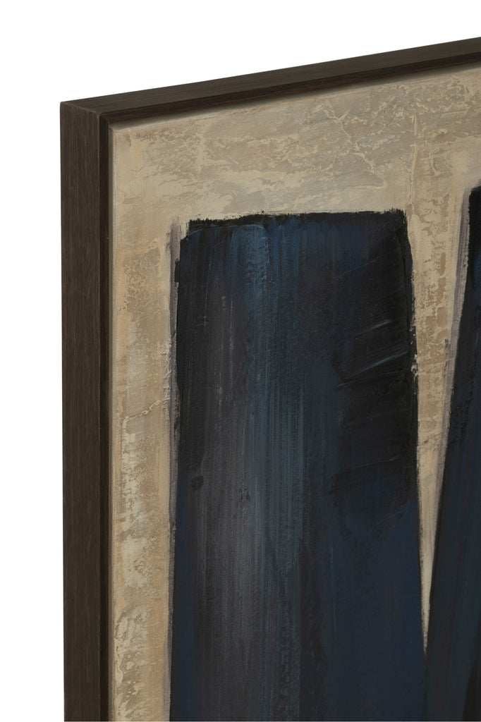 Schilderij Abstract Acryl/Canvas Zwart/Bruin