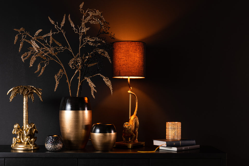 Palmboom met apen Poly Goud