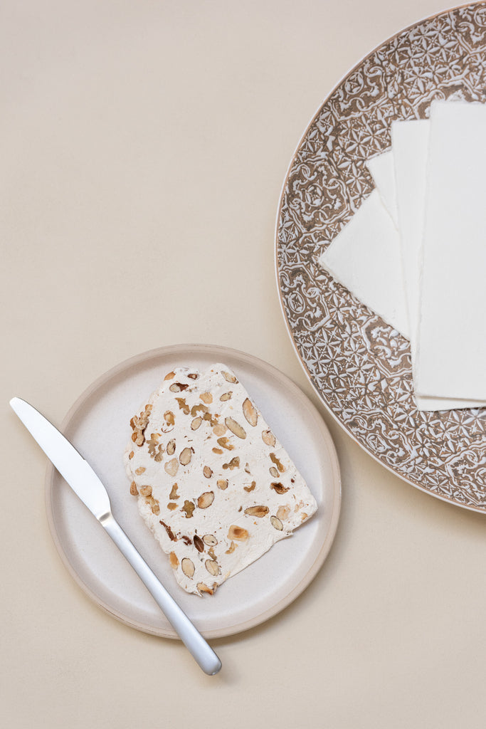 Plaat Decoratief Wabi Porselein Beige/Wit