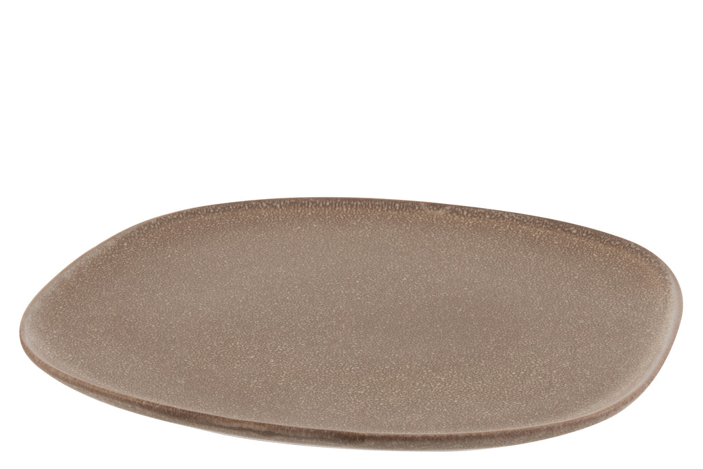 Plaat Louise Keramiek Cognac Groot