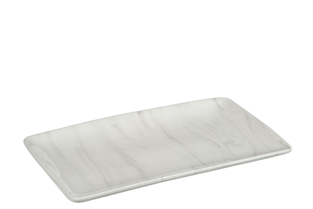 Plaat Rechthoek Marmeren Stijl Porselein 25x15x2cm