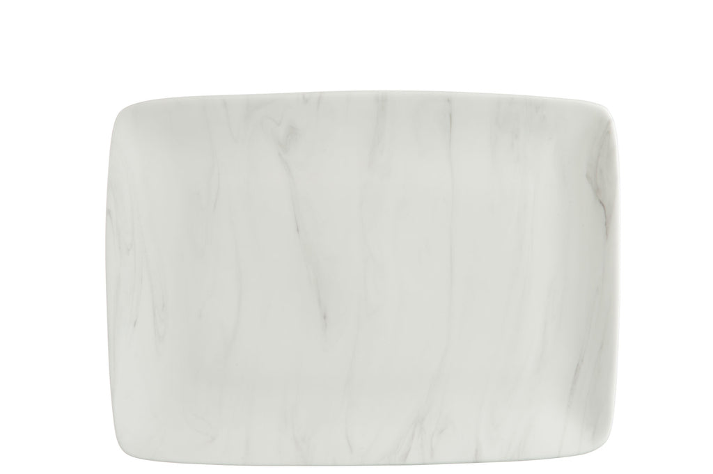Plaat Rechthoek Marmeren Stijl Porselein 33x21x2cm