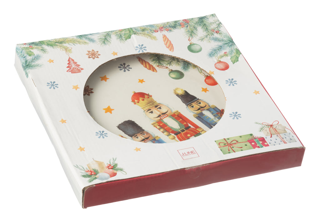 Schaal Rond Notenkraker in geschenkdoos Keramiek