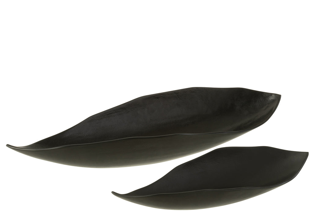 Plateau Zwarte Aluminium Blad Groot