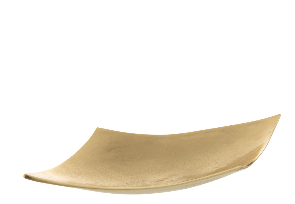 Plateau Vlieger Aluminium Goud Groot