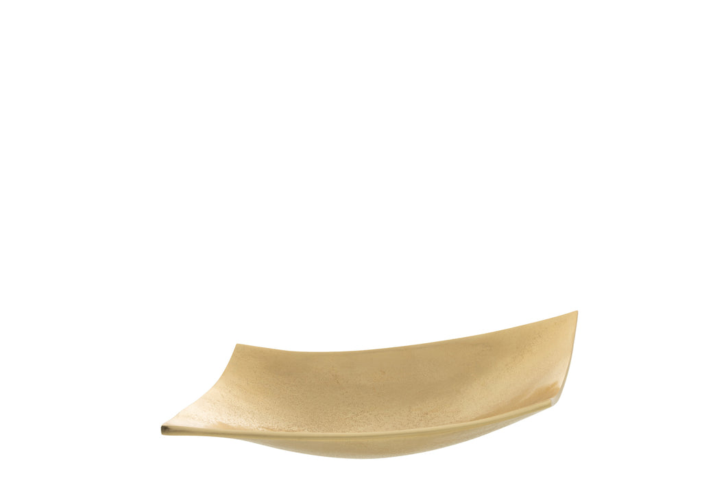 Plateau Vlieger Aluminium Goud Klein
