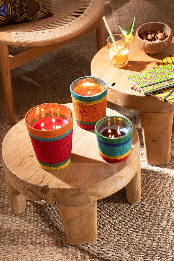 Geurende Kaars Mand Blauwe Was Medium-55 uur Assortiment Van 2