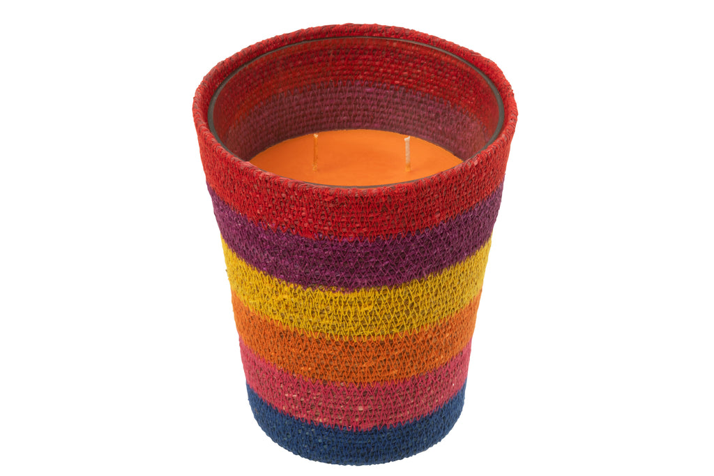 Geurkaarsmand Was Regenboog Groot-75 uur