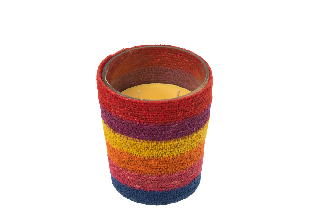 Geurkaarsmand Was Regenboog Middel-55 uur