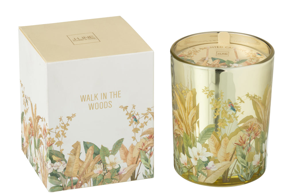 Geurkaars Walk In The Woods Wax Geel Groot-70 uur
