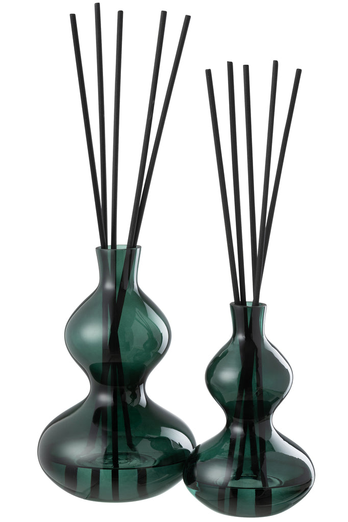 Geurolie Cederbries Glas Donkergroen Groot