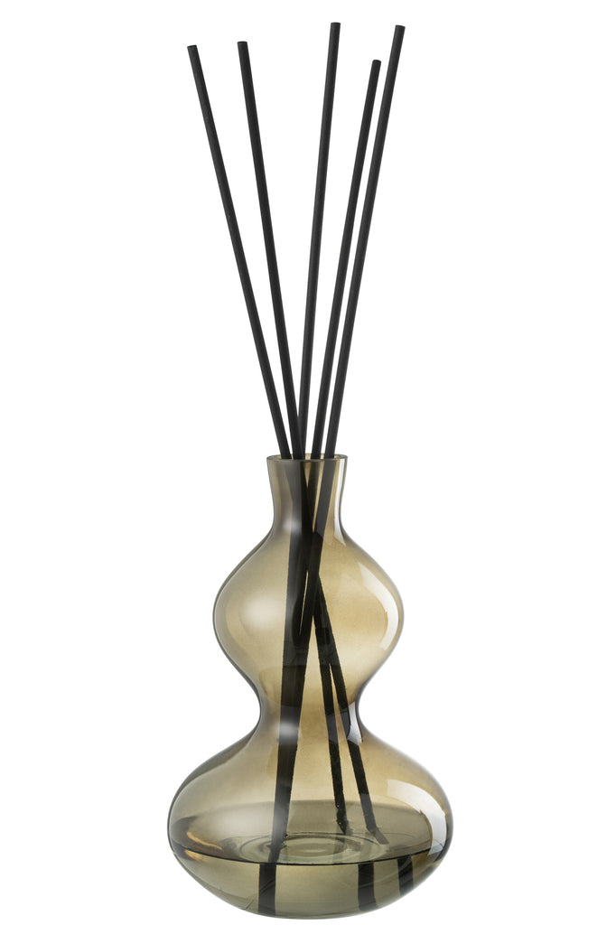 Geurolie Olijf & Wierook Glas Groen Groot