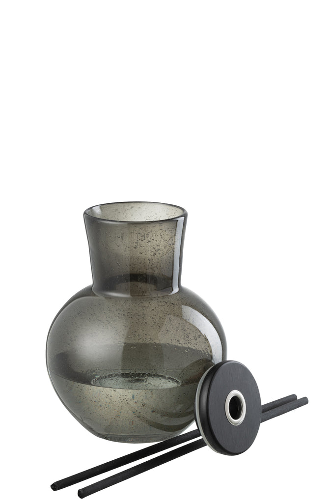 Geurolie Vaas Deksel Olijf & Wierook Glas Groen