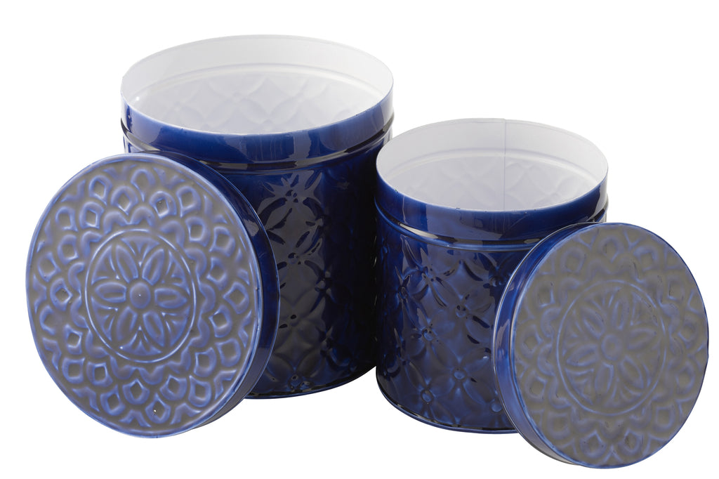 Set van 2 Box Pag Iron Blauw