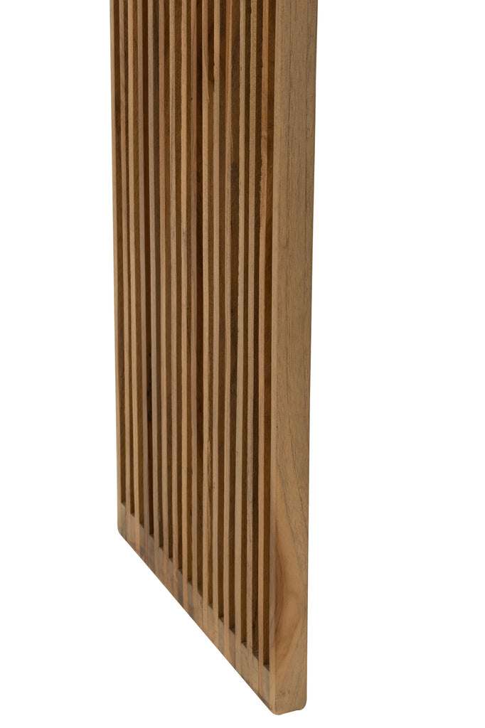 Set Of 2 Console With Shelf Recycle Teak Natural