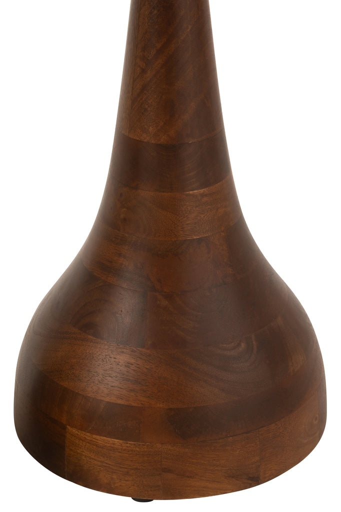 Set van 2 bijzettafels Paro mangohout bruin/zwart