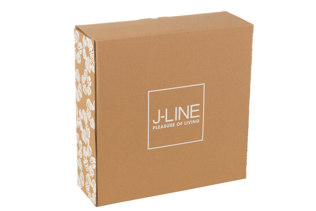 Set van 6 hapjes set + bamboe dienblad in doos keramiek groen