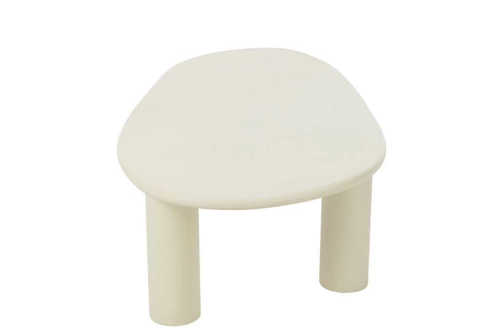 Bijzettafel Bali Mdf/Pvc Wit Groot