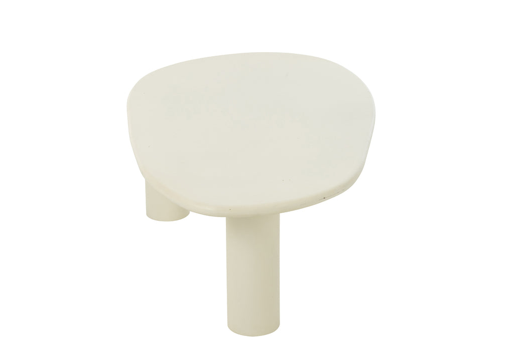 Bijzettafel Bali Mdf/Pvc Wit Groot