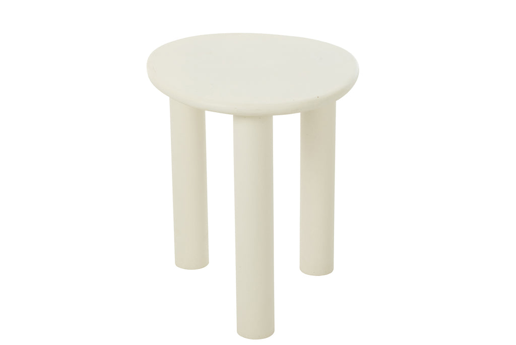 Bijzettafel Bali Mdf/Pvc Wit Klein