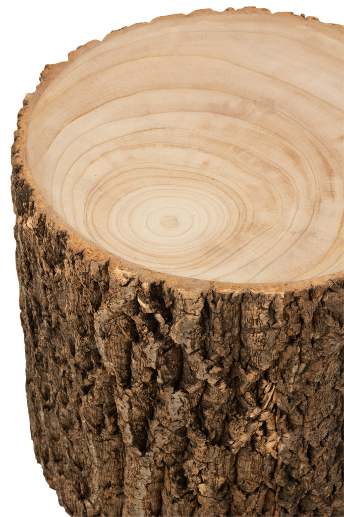 Sidetable of Bloempot Rond Paulownia Hout Natuurlijk