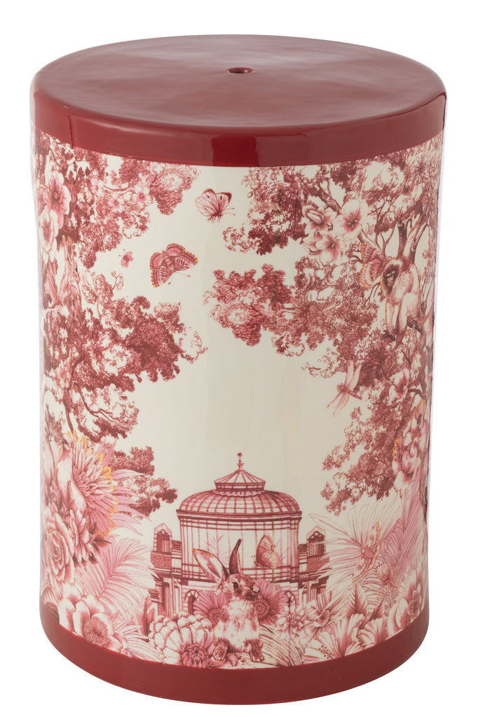 Kruk Moriko Porselein Rood/Wit