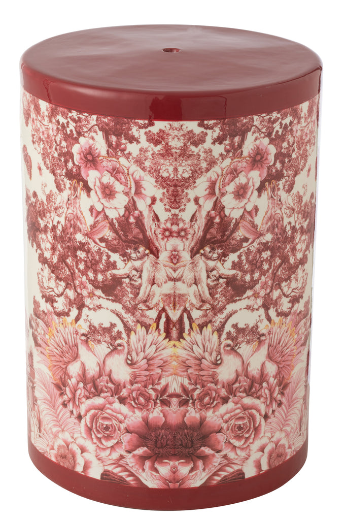 Kruk Moriko Porselein Rood/Wit