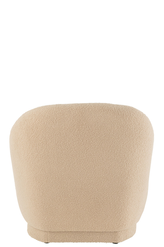 Kruk Teddy Velvet Wit Warm Beige