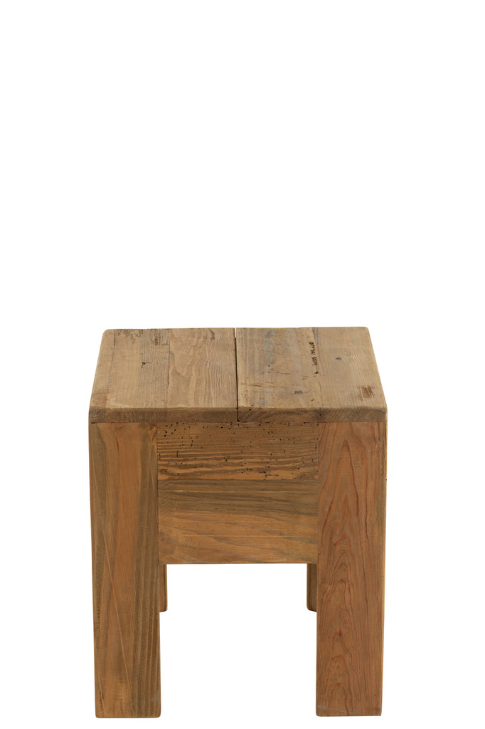 Kruk zal van grenenhout bruin zijn