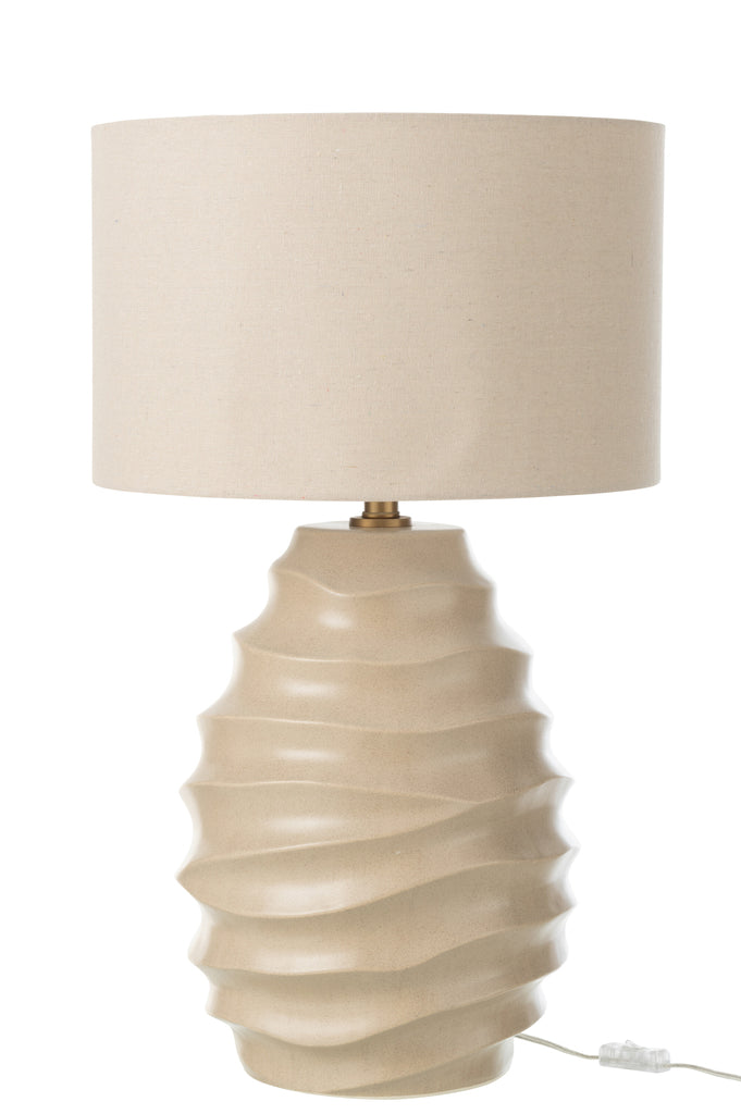 Tafellamp Keramiek Beige