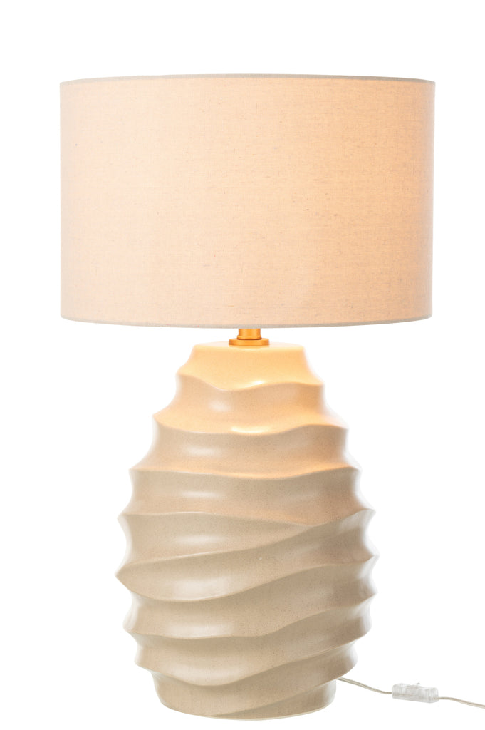 Tafellamp Keramiek Beige