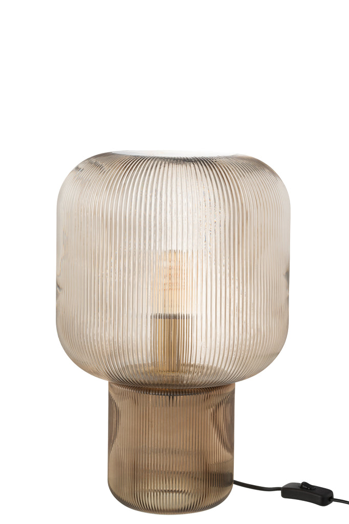 Tafellamp Glas Bruin