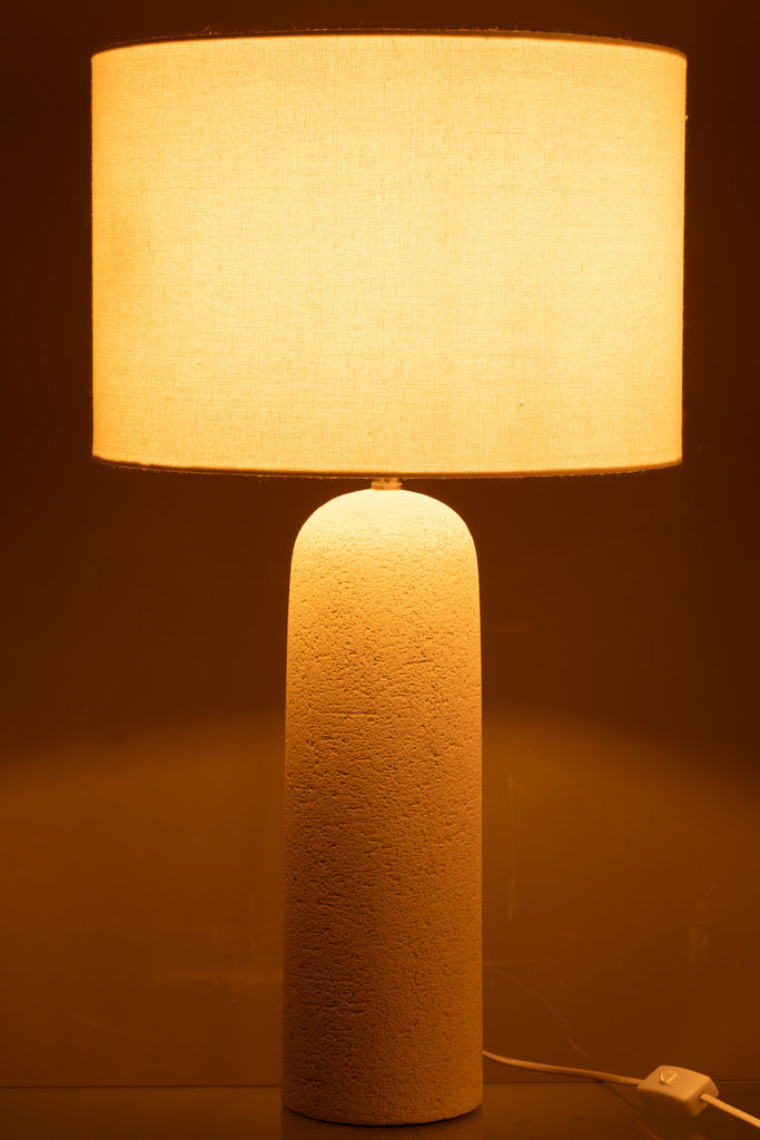 Table Lamp Isla Terracotta White