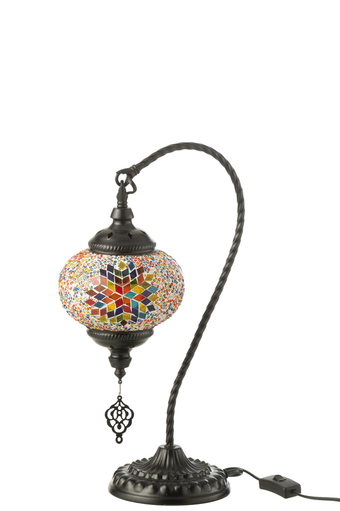 Tafellamp Mozaïek Hangend Glas/Metaal Oranje