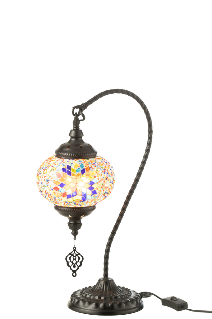 Tafellamp Mozaïek Hangend Glas/Metaal Oranje