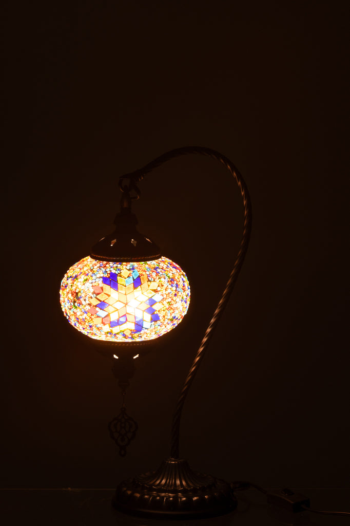 Tafellamp Mozaïek Hangend Glas/Metaal Oranje