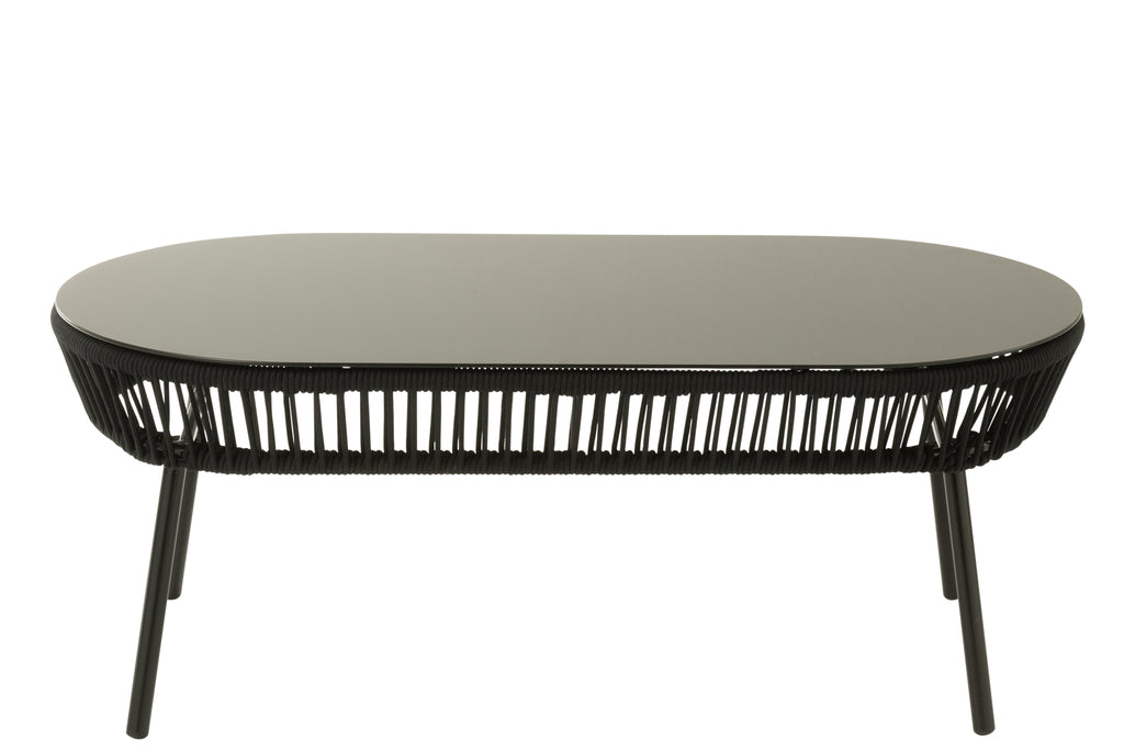 Table Poa Steel/Polyethylene Black
