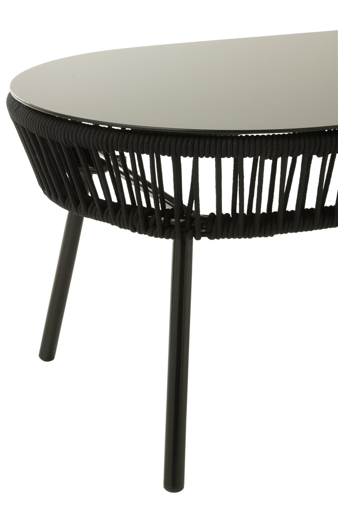 Table Poa Steel/Polyethylene Black
