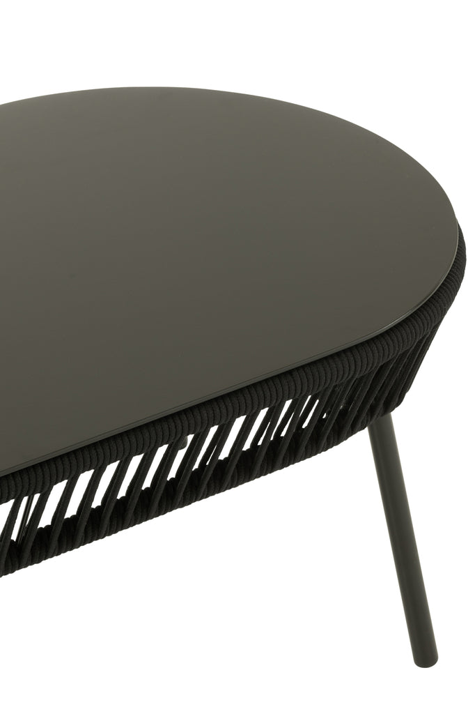 Table Poa Steel/Polyethylene Black