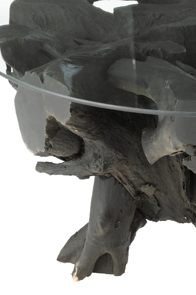 Tafel Wortels Hout Zwart – Uniek, Robuust en Stijlvol