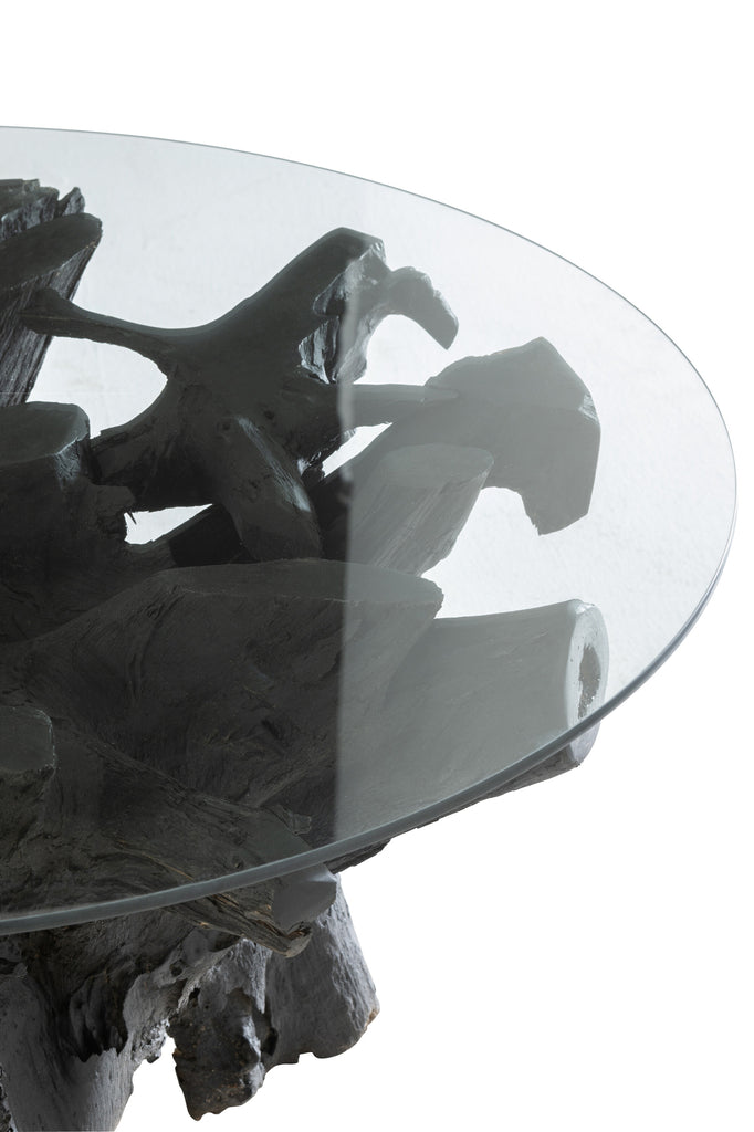 Tafel Wortels Hout Zwart – Uniek, Robuust en Stijlvol