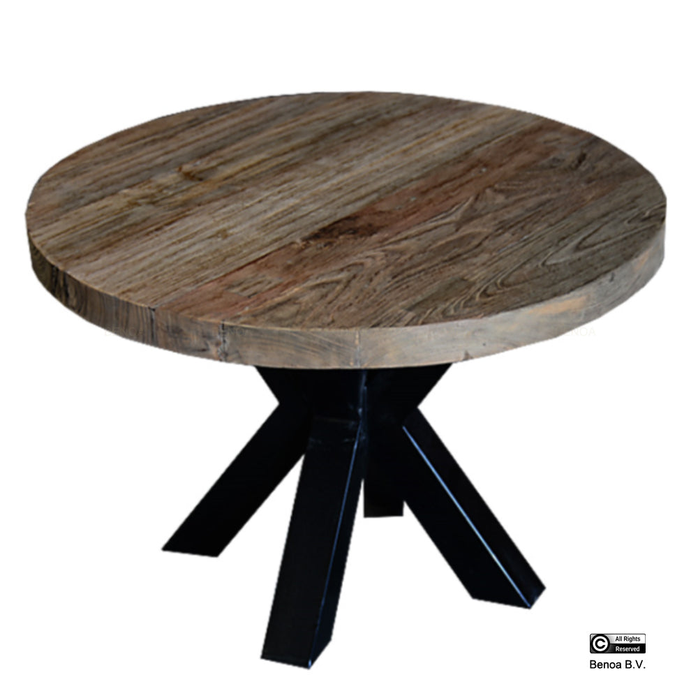 Teak Koffietafel met Spinpoot 60