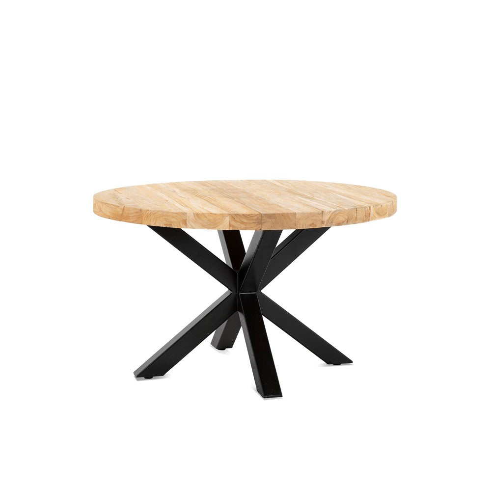 Teak Koffietafel met Spinpoot 60