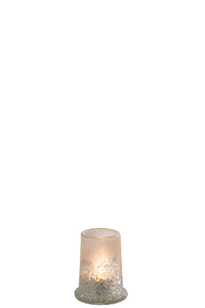 Theelichthouder Suikerglas Wit Klein