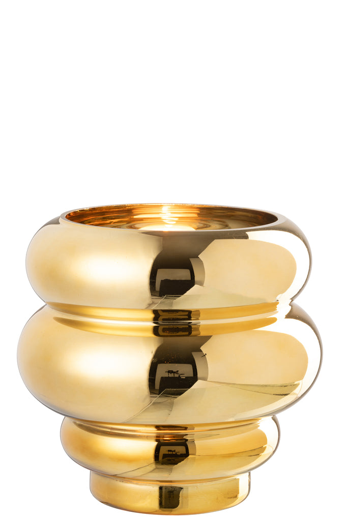 Theelichthouder/Vaas Cl - a Glas Goud