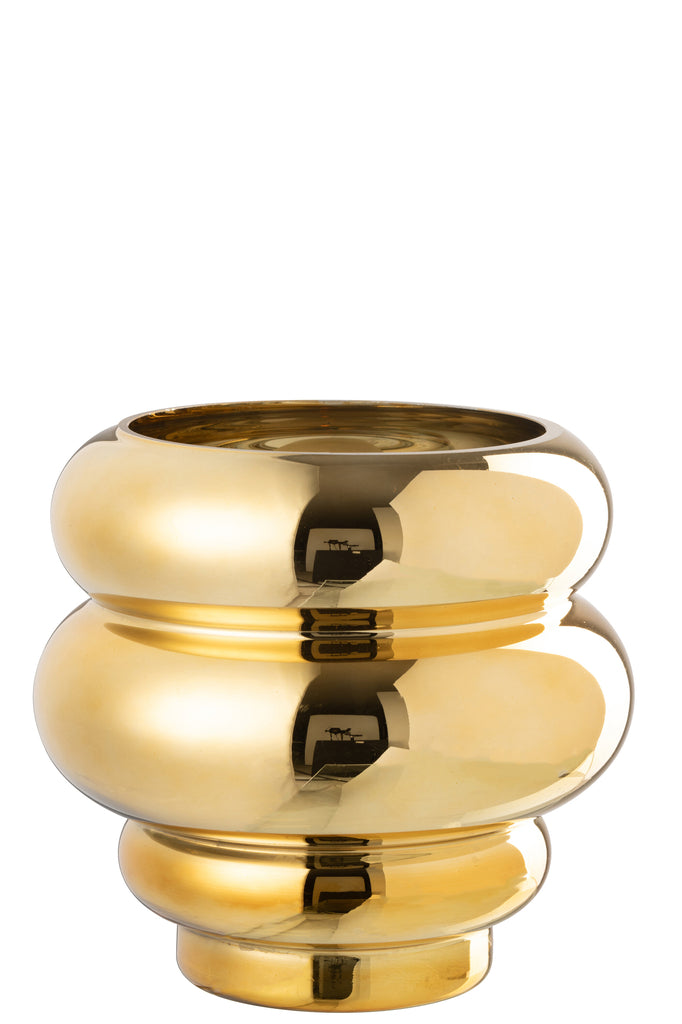 Theelichthouder/Vaas Cl - a Glas Goud