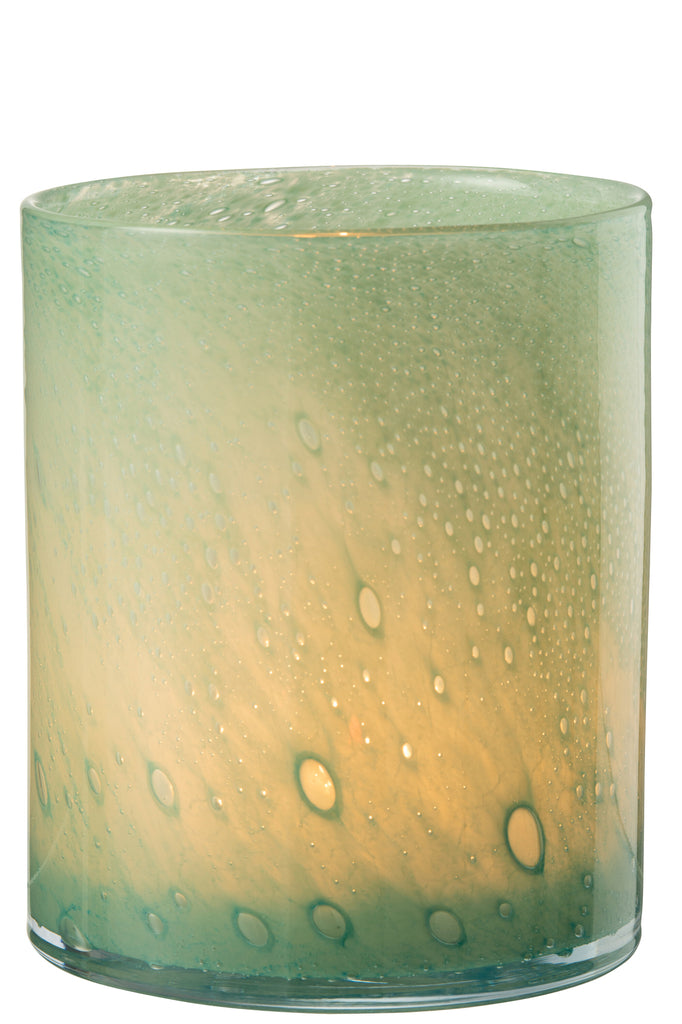 Theelichthouder Jade Groen Groot